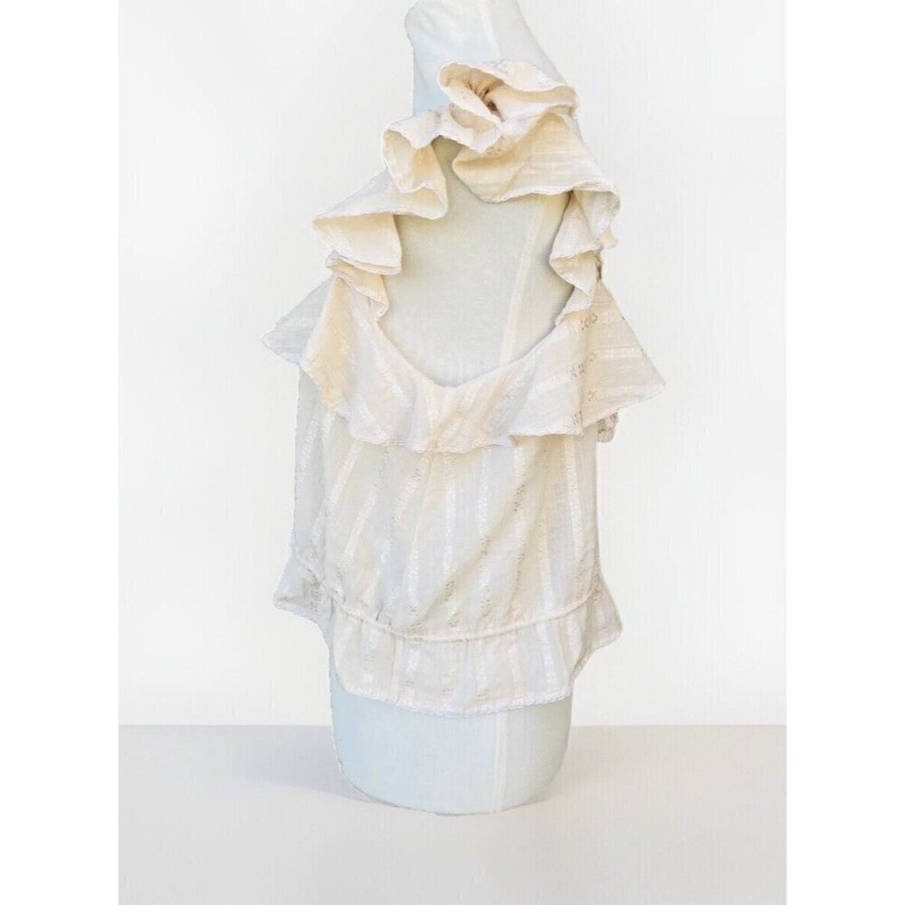 Love Sam Womens Midsummer Moments Cropped Top Size S Cream $180 NG99 - Picture 5 of 11